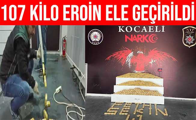 Kocaeli#039;de TIR Dorsesinde 107 Kilo Eroinle Yakalanan 4 Kişi Tutuklandı
