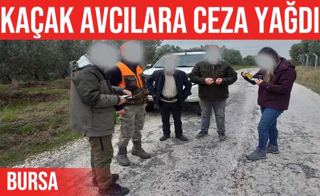 Bursa#039;da kaçak avcılara ceza yağdı