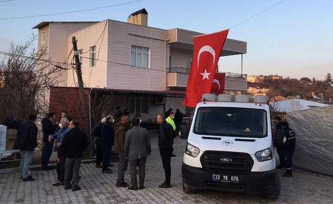Mersine şehit ateşi düştü