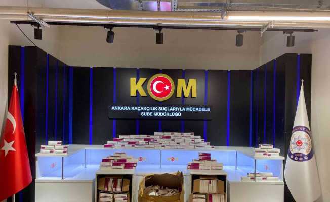 Bulaşık makinesine gizlenmiş şekilde 6 bin 890 adet tıbbi ilaç ele geçirildi