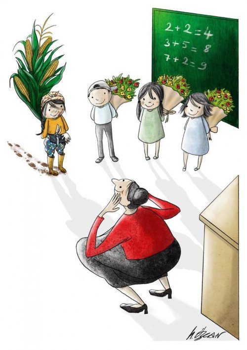 Hilal Özcan Öğretmenler Günü Karikatürü